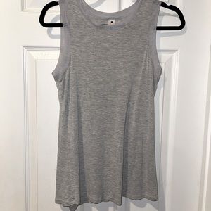 Gently Used XS Yogalicious heather grey tank top